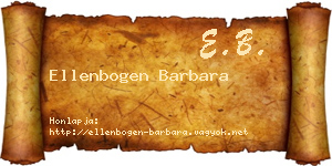 Ellenbogen Barbara névjegykártya